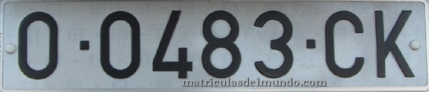 Matrícula de Asturias O-CK 0483